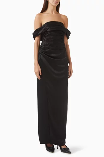 Parand Maxi Dress in Satin