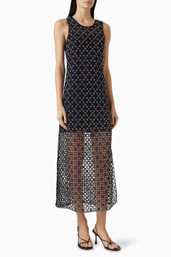Embellished Knit Maxi Dress