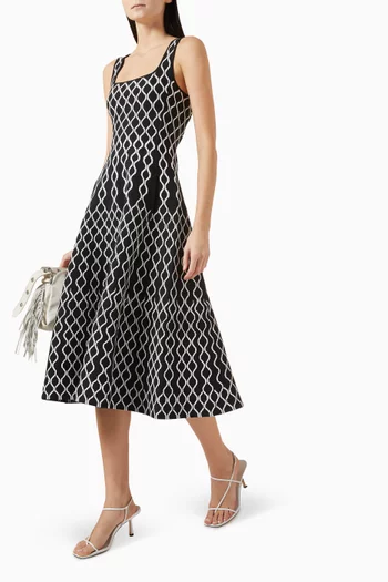 فستان روسلي متوسط الطول