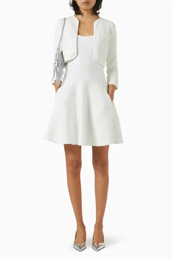 Mini Dress in Sequin-embellished Knit
