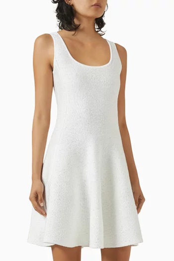 Mini Dress in Sequin-embellished Knit