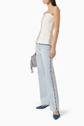 Perlina Flared Jeans in Denim