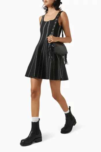 Mini Dress in Jacquard Knit