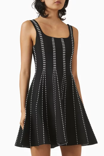 Mini Dress in Jacquard Knit