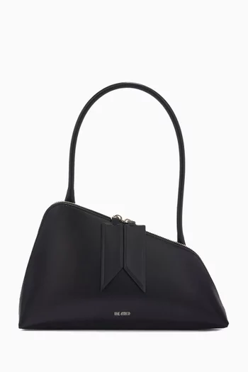 Sunrise Asymmetrical Shoulder Bag in Calf Leather