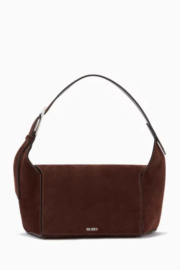 "7/7" Shoulder Bag in Suede