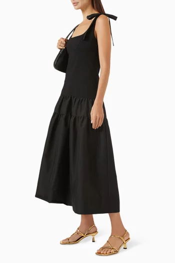 Drop-waist Maxi Dress in Jersey-knit