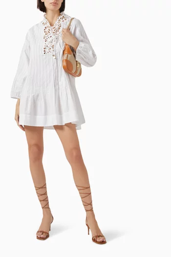 Moana Embroidered Dress in Cotton