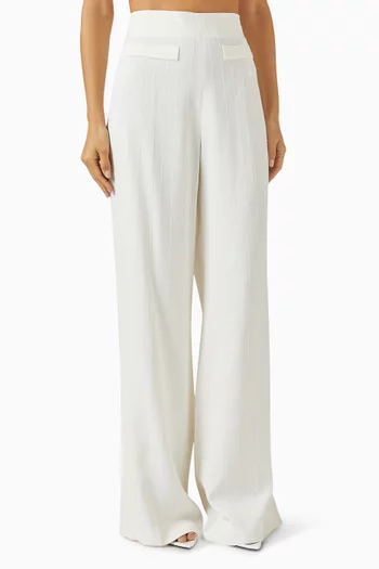 بنطال مطرز بالترتر مزيج فيسكوز