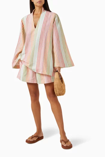 Chalkie's Shorts in Linen-cotton Blend