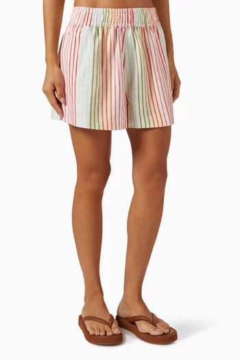 Chalkie's Shorts in Linen-cotton Blend