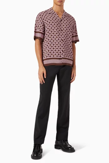 Cross Logo Shirt in Viscose