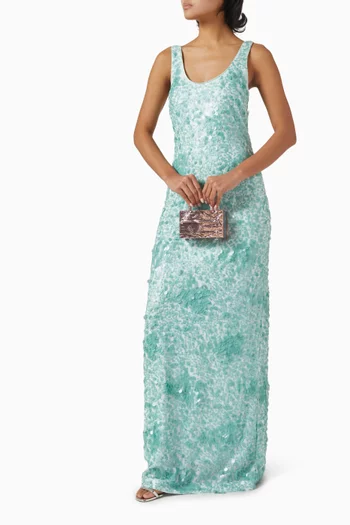 Bex Embellished Maxi Dress in Viscose