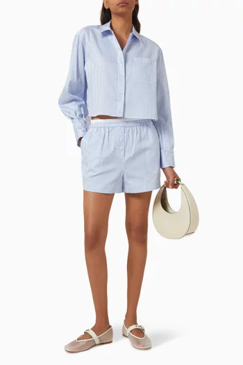 Sarah Striped Shorts in Cotton