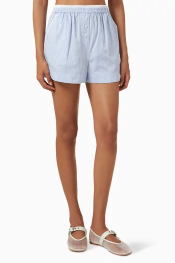 Sarah Striped Shorts in Cotton