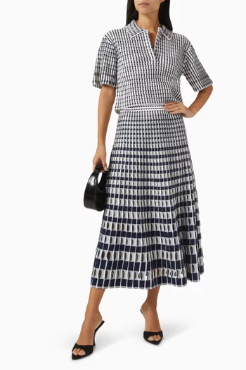 Larken Knit Midi Skirt in Rayon Blend