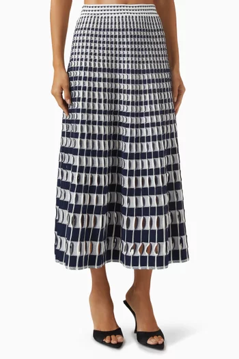 Larken Knit Midi Skirt in Rayon Blend