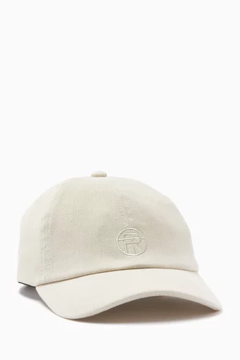 Logo Cap in Cotton Canvas