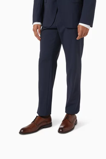 Derby Shoes in Smooth Leather