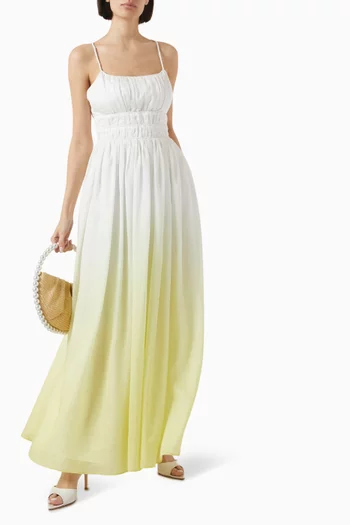 Acapella Ruched Dress in Tencel-blend