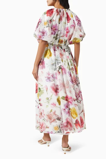 Fleur Midi Dress: in Tencel Blend