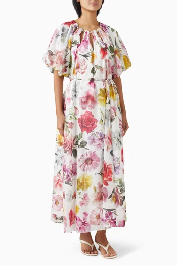 Fleur Midi Dress: in Tencel Blend