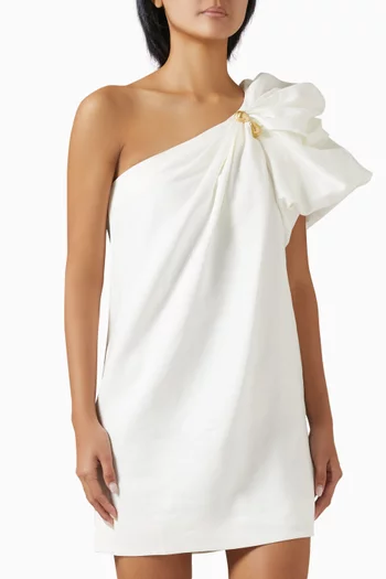 Cira Mini Dress in Linen Blend