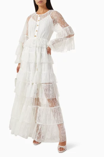 Primrose Midi Dress in Lace