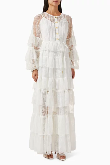 Primrose Midi Dress in Lace