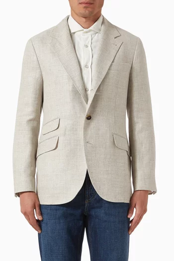 Deconstructed Cavallo Blazer in Linen-blend