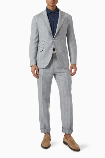 Deconstructed Cavallo Blazer in Linen-blend