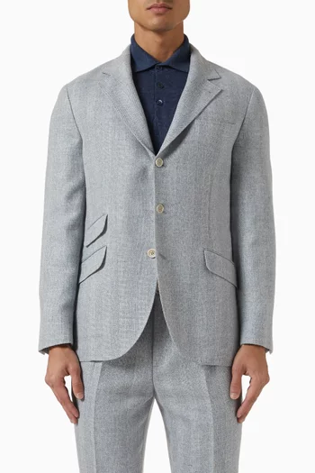 Deconstructed Cavallo Blazer in Linen-blend