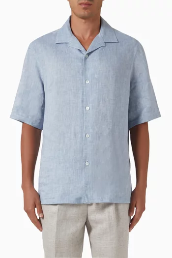 Short-sleeve Shirt in Linen