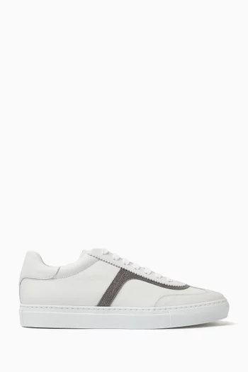 Monili Chain Sneakers in Leather