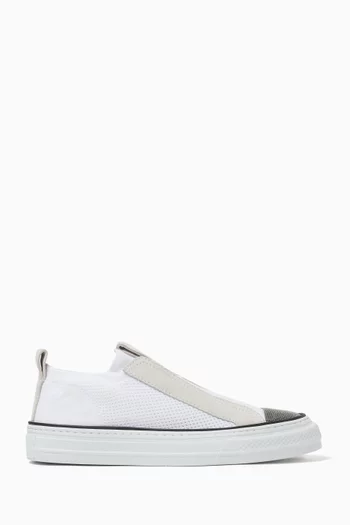 Monili-chain Slip-on Sneakers in Mesh