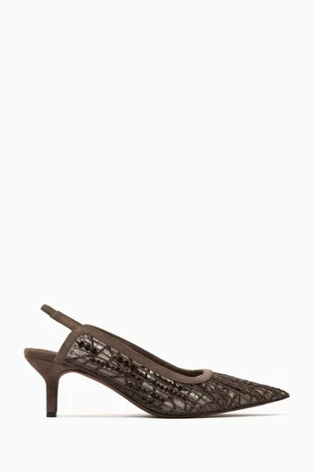 Monili Embellished 55 Pumps in Suede