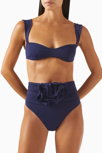 Retro Bustier Bikini Top