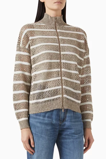 Knit Cardigan in Linen Blend