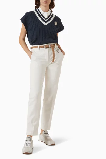 Cable-knit Sweater in Cotton