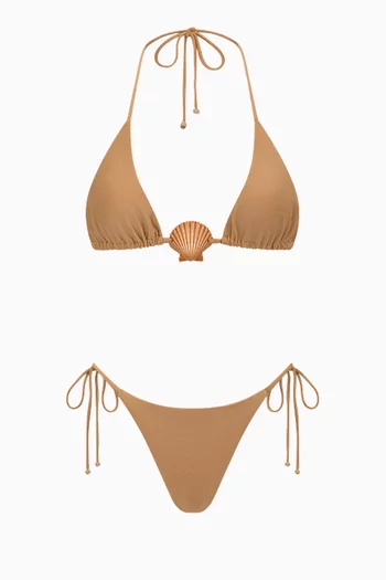 Shell Bandeau Bikini Top