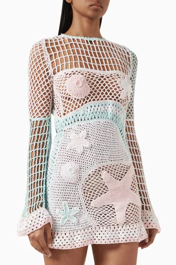 Mini Beaded  Seashore Dress