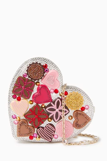 حقيبة يد تشوكليت بوكس على شكل قلب