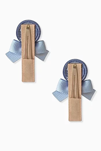 طقم مشابك للشعر بتصميم مصاصة، قطعتان