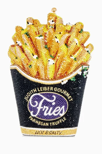 French Fries Truffle Fries Crystal-embellished Clutch
