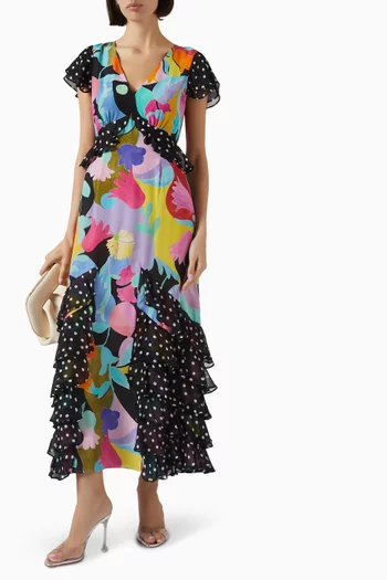 Thanvi Maxi Dress in Silk