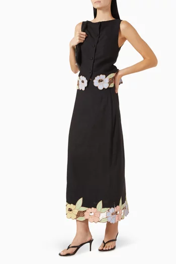 Serano Skirt in Linen-blend