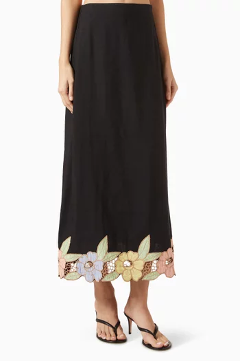 Serano Skirt in Linen-blend