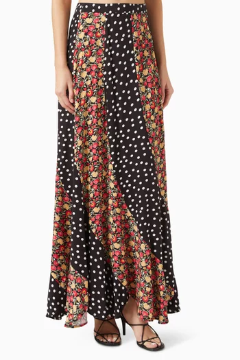 Gracella Printed Skirt in Viscose