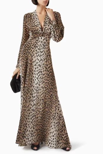 Emory Maxi Dress in Crepe de Chine