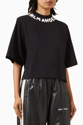 Seasonal Logo Crop T-shirt in Cotton